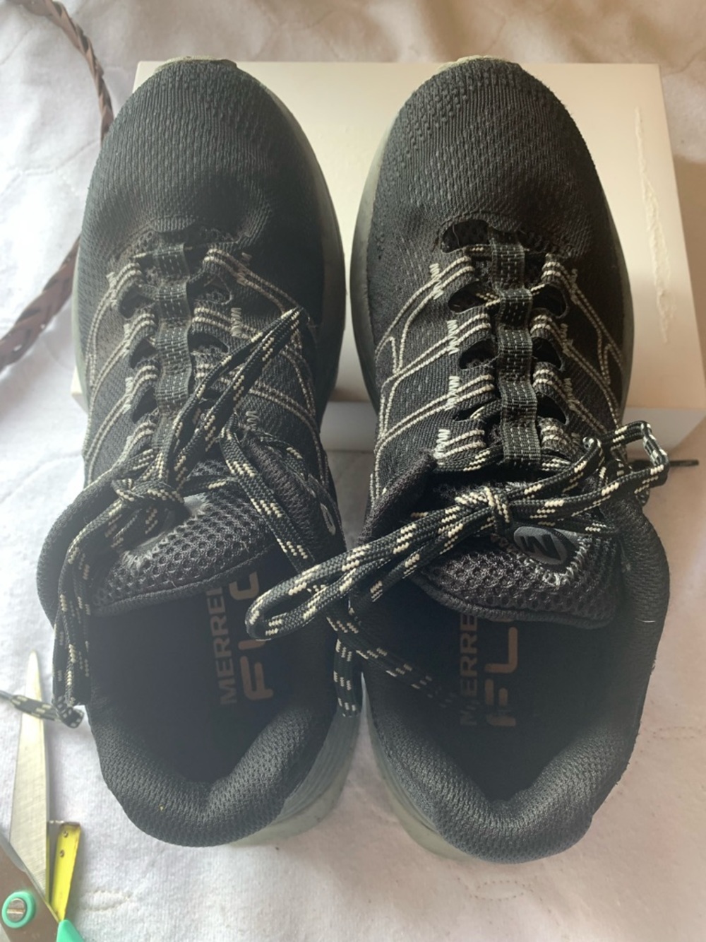 Merrell Black and gray women’s   Athletic Trail Shoes size 7 Floatpro